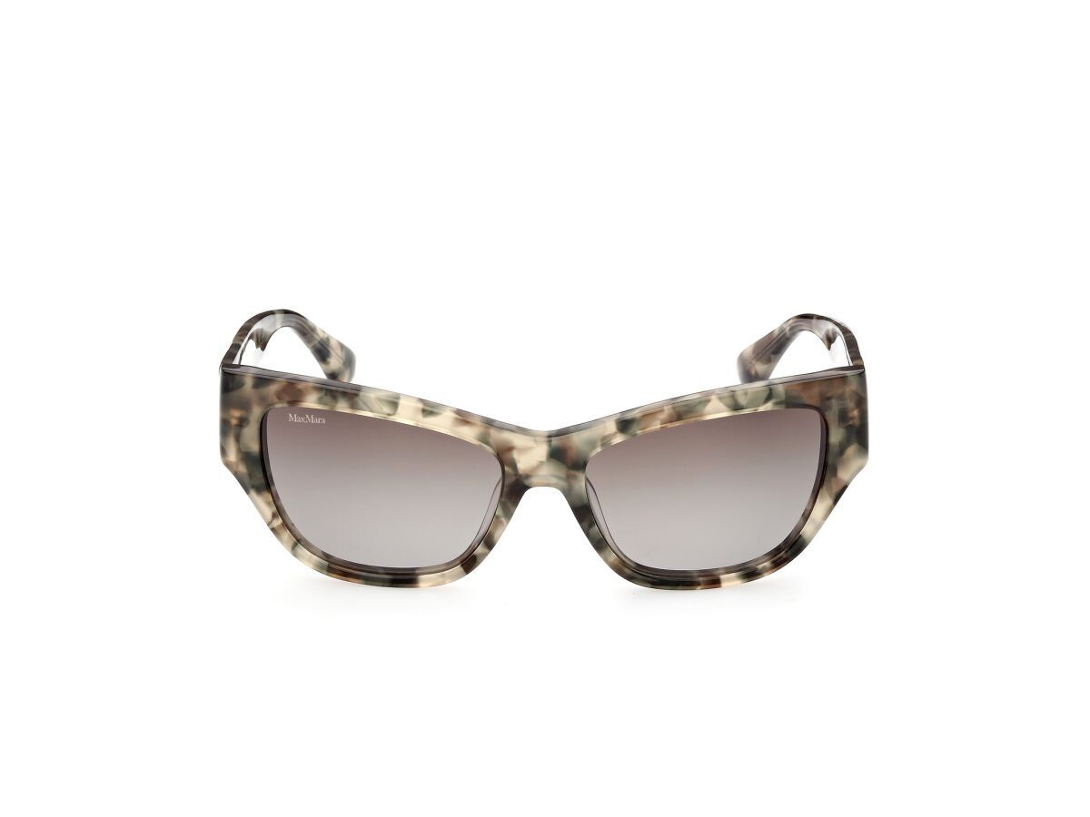 MAX MARA Francoise MM0041 55P Green Havana Cat Eye  display picture 1