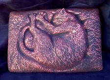 Pet Urns for Cats, Eternal Nap Urn, 6"X9"X1.25" capacity, Sleeping Cat