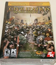 Sid Meier's Civilization Warlords PC Expansion Pack Brand CIB NIB Medium Box NEW