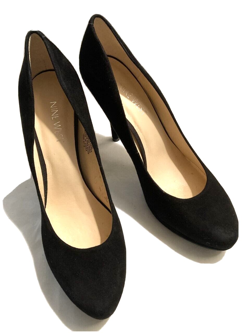 nine west kristal platform pumps black