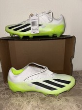 Adidas X Crazyfast.1 FG Lemon Green White Mens Soccer Cleats HQ4516 Size 11.5