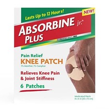 Knee Pain Relief Patches with Menthol for Knee Pain,Cramps  Joint Pain, 6 Count