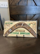 Vintage Genuine Australian Returning Boomerang Made Australia NEW, SEALED, MINT!