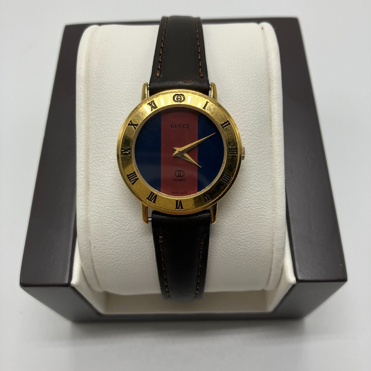 GUCCI 3000L Shelly Line Dial Women Vintage Swiss Made Watch Quartz