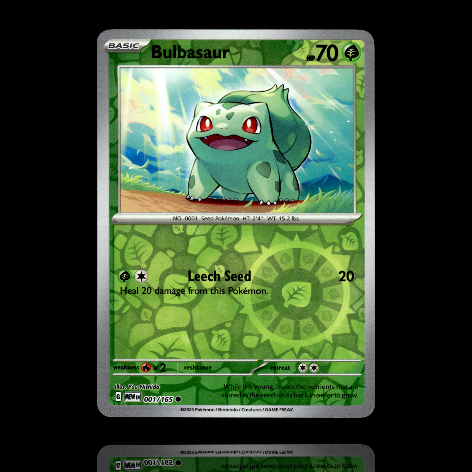 ▸ Bulbasaur | 151 | Reverse Holo | 1/165 | NM