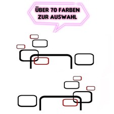 Seitenaufkleber 2 St. 60x20cm Folie Auto Asymmetrisch Tuning Formen Tuning 