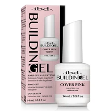 IBD Building Gel, Hard Gel Nail Extension, Cover Pink, 0.5 Oz