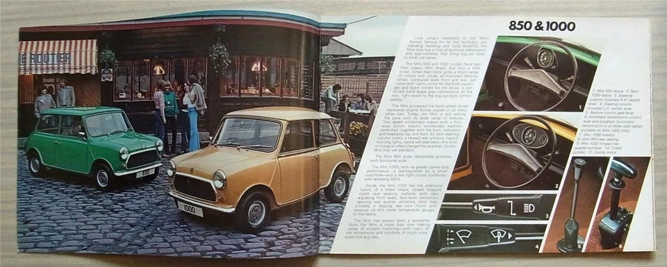 MINI Range Car Sales Brochure July 1977 Ref 3285 850/1000 Clubman 1275GT - Image 2 of 4