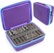 CASEMATIX Clipper Blade Holder For 20 Blades, Hair Guard Case For... 