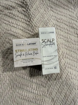 Bask & Lather Scalp Stimulator Plus Scalp And Hair Balm. Sealed.