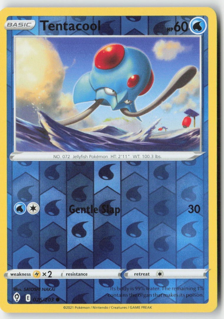 Tentacool 26/203 Common MP Reverse Holo - Evolving Skies