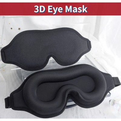 #ad 3D Silk Sleep Eye Mask Soft Padded Travel Blindfold $7.00