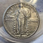 1924 S Standing Liberty Quarter AU About Uncirculated Details Cleaned