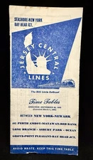 Jersey Central RR Time Tables- Seashore - NY, Bay Head JCT. (March 1, 1952)