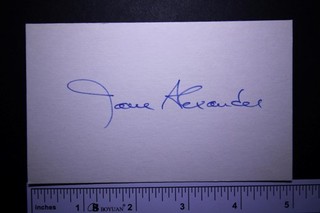 Second LOT of Ten CELEBRITY AUTOGRAPH INDEX CARDS