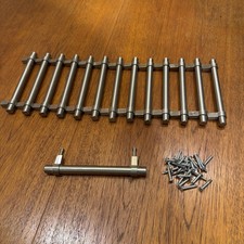 14 Magnet Kitchen Brushed Stainless Steel T Bar Kitchen Cabinet Door Handles