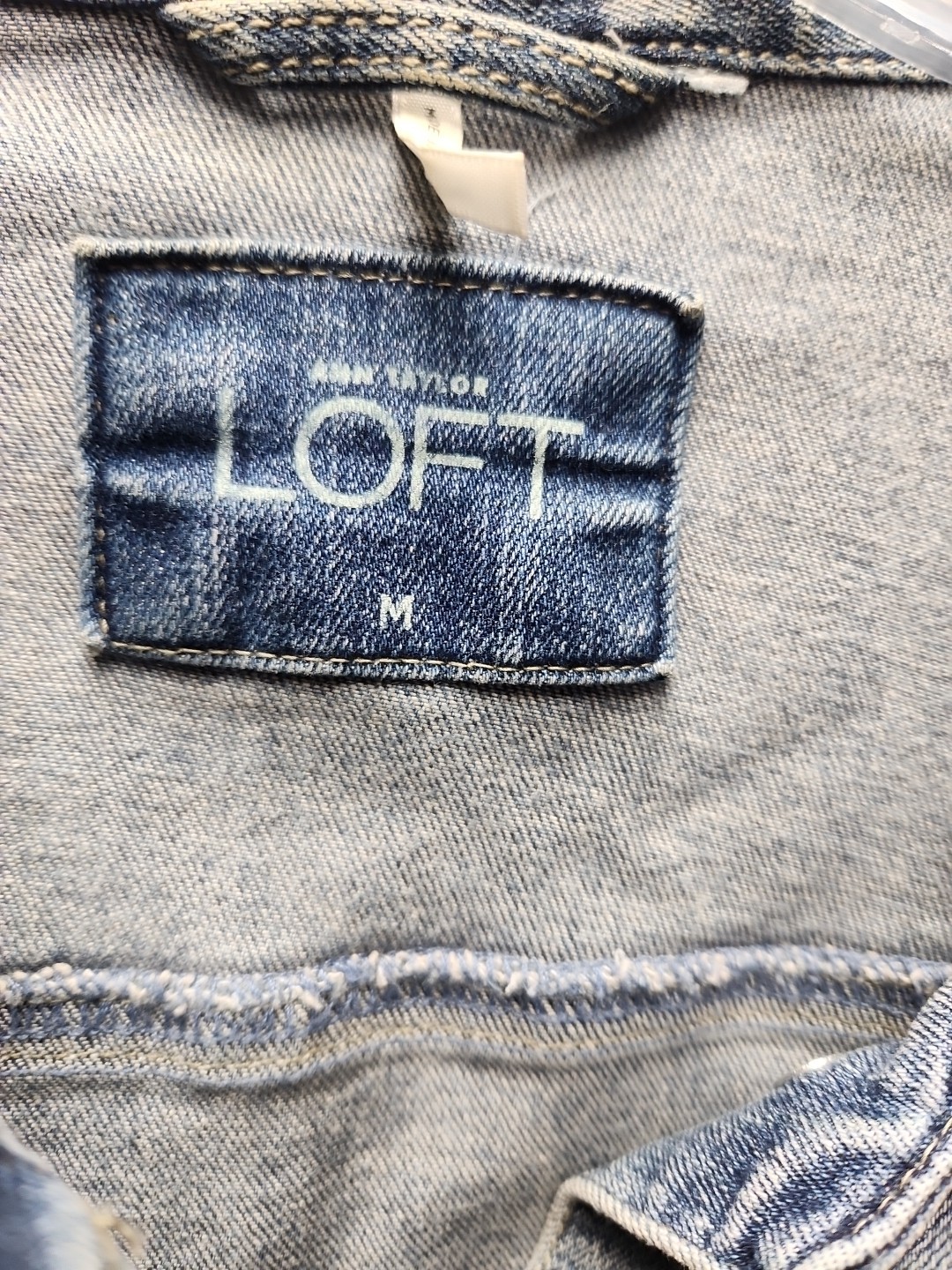 ANN TAYLOR LOFT Collared Button Down  Blue Denim … - image 2