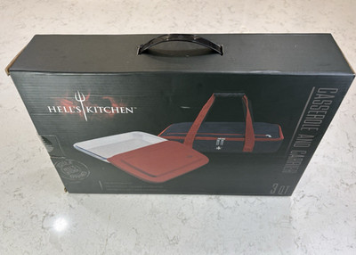 New Hell's Kitchen 3 Qt Casserole Dish w/ Lid & Carrier Tote w/ Zip & Handle NIB
