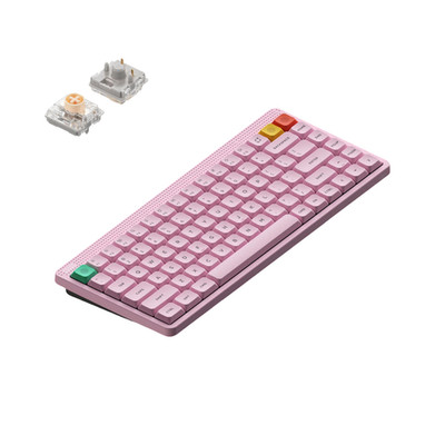 NuPhy Node75 Kabellose Mechanische Tastatur QWERTY Low / Light Pink / Blush nano