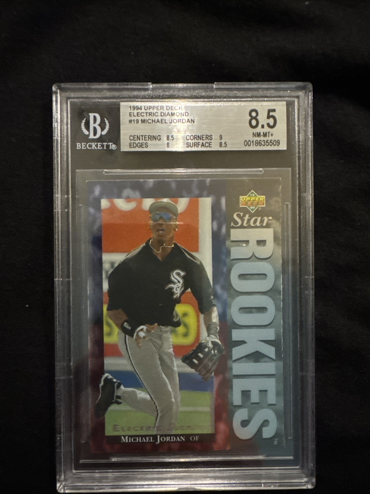 1994 Upper Deck - Michael Jordan Baseball RC Electric Diamond #19 BGS 8.5