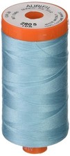 A10502805 Solid 50wt 1422yds Light Grey Turquoise Mako Cotton Thread Craft