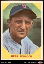 1960 Fleer #35 Herb Pennock Red Sox / Yankees HOF 8 - NM/MT