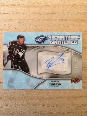 2018-19 Upper Deck Ice Signature Swatches #SWTP Tanner Pearson AUTO JERSEY /150