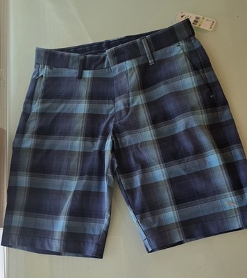 Tommy Bahama Shorts Ombra Bay Plaid Ocean Deep Blue 30