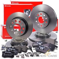 Brembo Bremsscheiben +BelÄGe Vorne+Hinten FÜR Audi A3 Seat Leon Skoda Vw Golf 5
