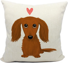 Dachshund Gifts, Dachshund Throw Pillow Covers 18X18,Dachshund Mom Gifts,Dachshu