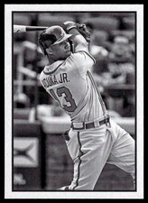 2019 Bowman Heritage Black and White Ronald Acuna Jr. Atlanta Braves #53VR-12