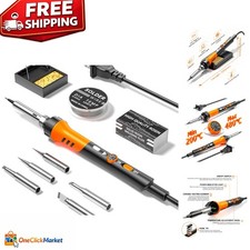 Professional 60W Soldering Iron Kit - Comfort Grip  Quick Temperature Control