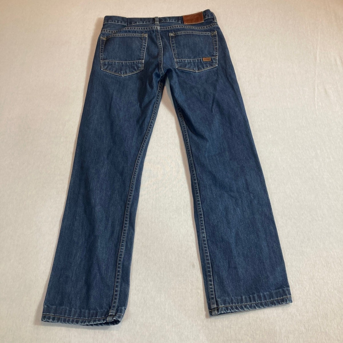 Woolrich Woolen Mills Mens Straight Leg Blue Denim Jeans 30x32 (Fits 30x28) 1576 View 2