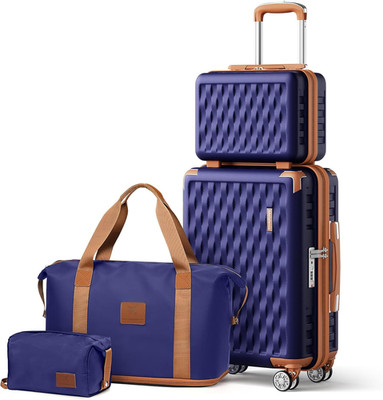 Luggage Set 4 Piece Carry On, Hardside Suitcase with TSA Lock and Spinner Wheels