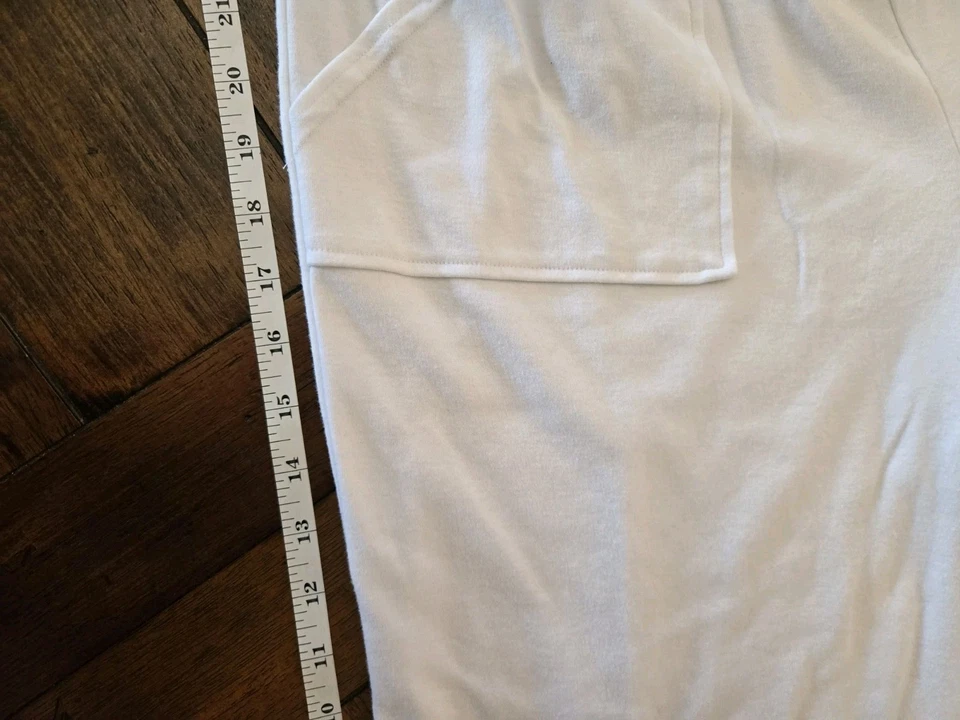 G.W. Pantalones deportivos deportivos lisos para mujer blancos deportivos 2XL Foto 2 de 4