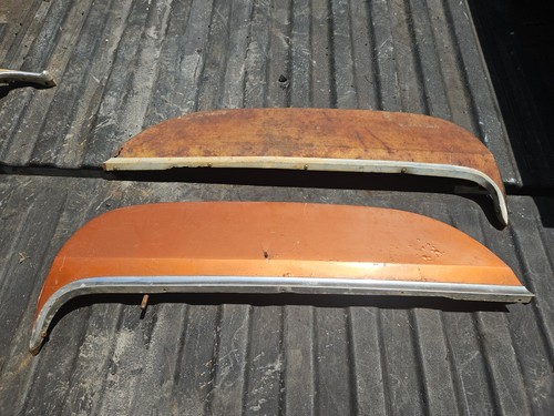 1970- 1972 Chevrolet Monte Carlo Rear Fender Skirts set chevy oem with trim