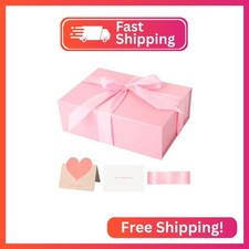 ZUVYRO Pink Gift Box 11&rsquo;&rsquo;x7.2&rdquo;x3.5&rdquo;, Glossy Magnetic Gift Box with Lid for Prese