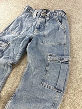 BDG Urban Outfitters CargoJeans Womens 32 Blue Utility Skater Grunge Waist Y2K