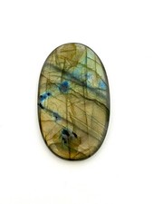 Natural Blue Fire Labradorite Oval Cabochon - 83.60cts w/GGL Cert