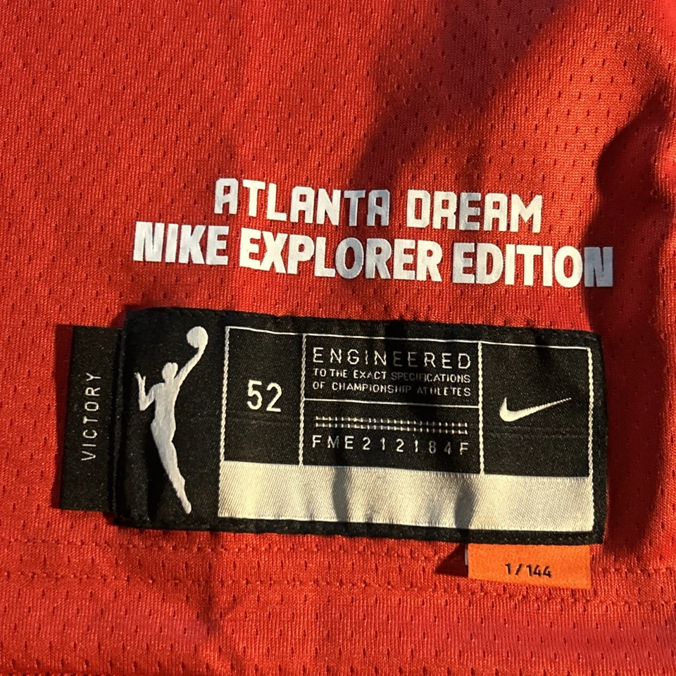 NWT Nike WNBA Explorer Edition Tiffany Hayes Atlanta Dream Jersey #15 - Size 52 - Image 2 of 4