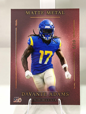 Wild Card 2026 Matte Metal Davante Adams Los Angeles Rams America 250 6/10