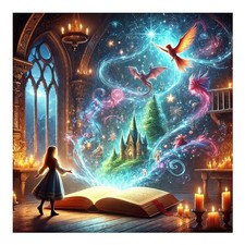 Magic Book 5D Diamond Painting Kit 12 x 12 Inch DIY Craft Home Wall Decor