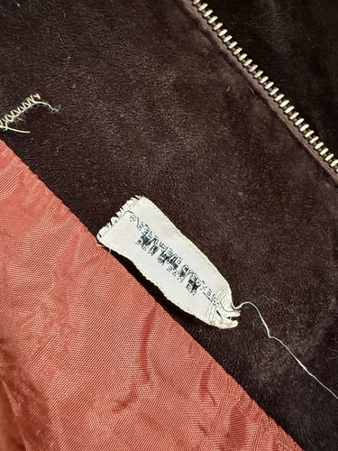 True Vintage 70s/80s Talon Zippers Brown Suede Jacket - men’s small - Picture 12 of 15