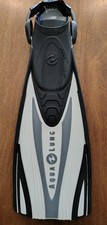Aqua Lung Express Fins w/Spring Strap, White, Sizes Small and Regular