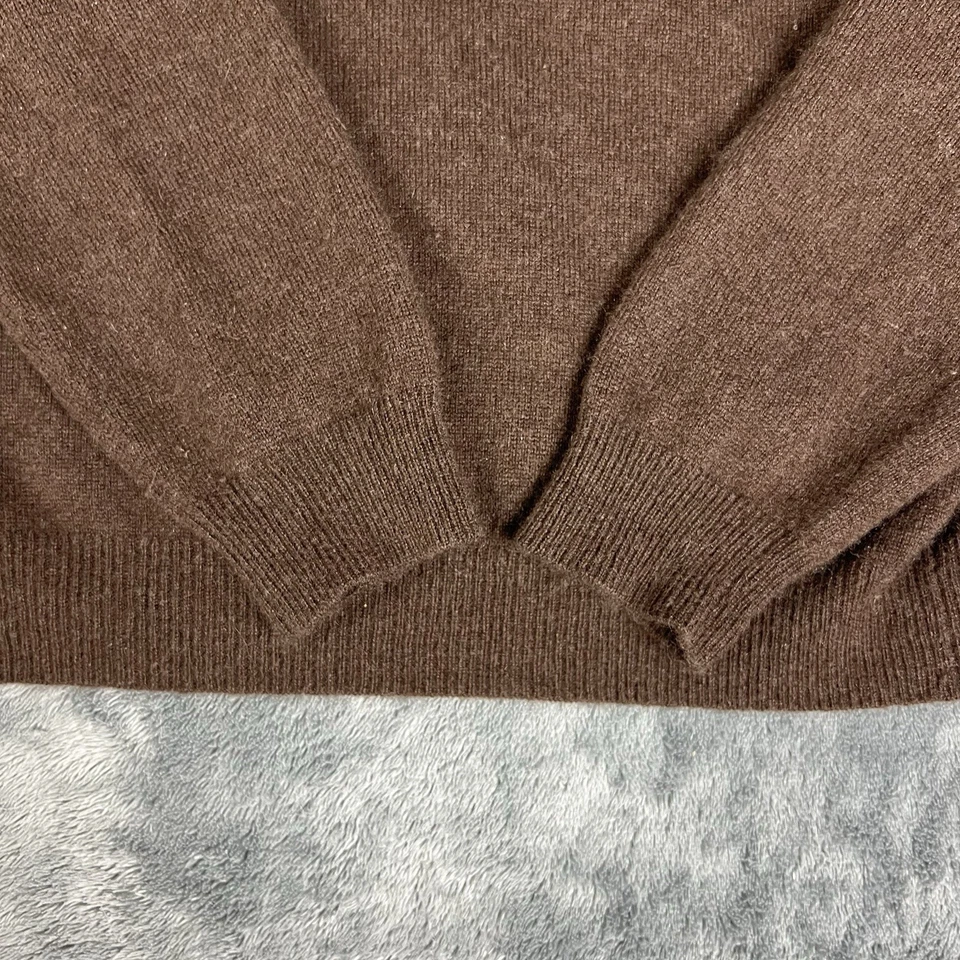 Geneva 羊绒毛衣女式 L 码海龟领主教长袖套衫 — 第 3/4 张图片