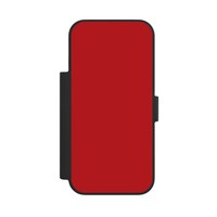 KlapphüLle FüR Apple Iphone 17 Pro Farbe Rot Einfarbig