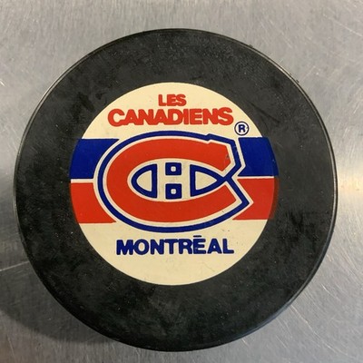 Montreal Canadiens Habs Logo Souvenir Hockey Puck