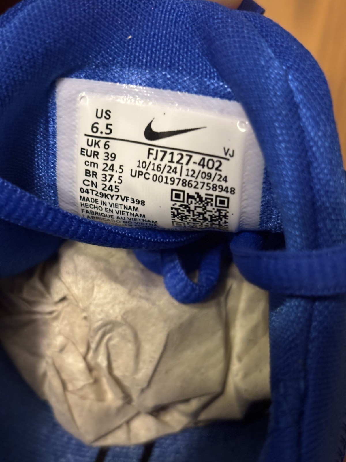 Nike Metcon 6 Workout Trainers | Size UK6 EU39 | Racer Blue White | RRP £120 image 8