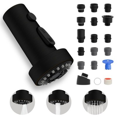 Universal Kitchen Faucet Head Replacement with 15 Adapter Oil Rubbed Bronze 