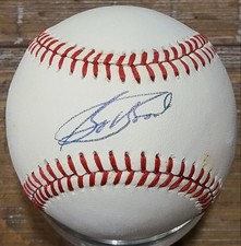 BOBBY BONDS AUTOGRAPHED OAL BROWN BASEBALL YANKEES GIANTS ANGELS DEC